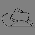 Paper Air Freshener Tag - Cowboy Hat
